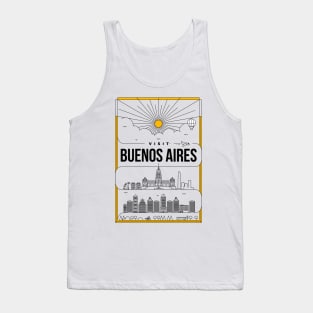 Buenos Aires Minimal Lineal Poster Tank Top